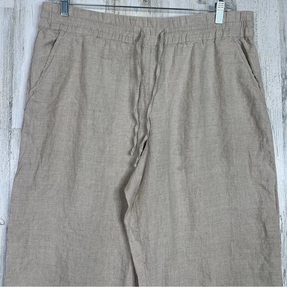 Tommy Bahama 100% Linen Pants Women's Size XL Pull-on Light Academia Lagenlook
